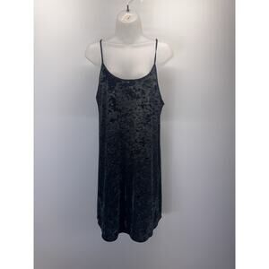 Victoria's Secret M/L Green Stretch Crushed Velvet Nightgown Slip Dress Lounge